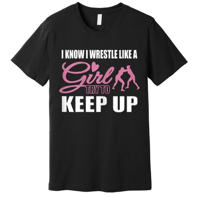 Girls Wrestling Premium T-Shirt