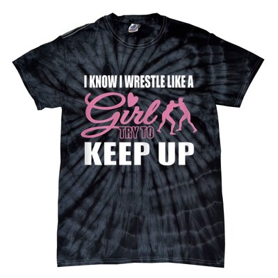 Girls Wrestling Tie-Dye T-Shirt