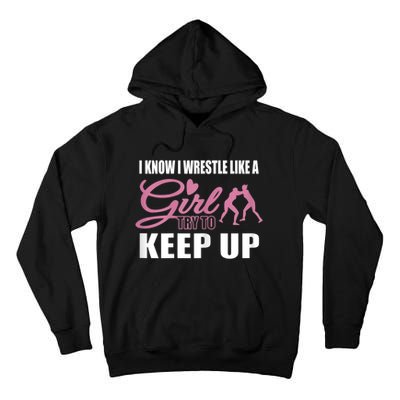 Girls Wrestling Tall Hoodie