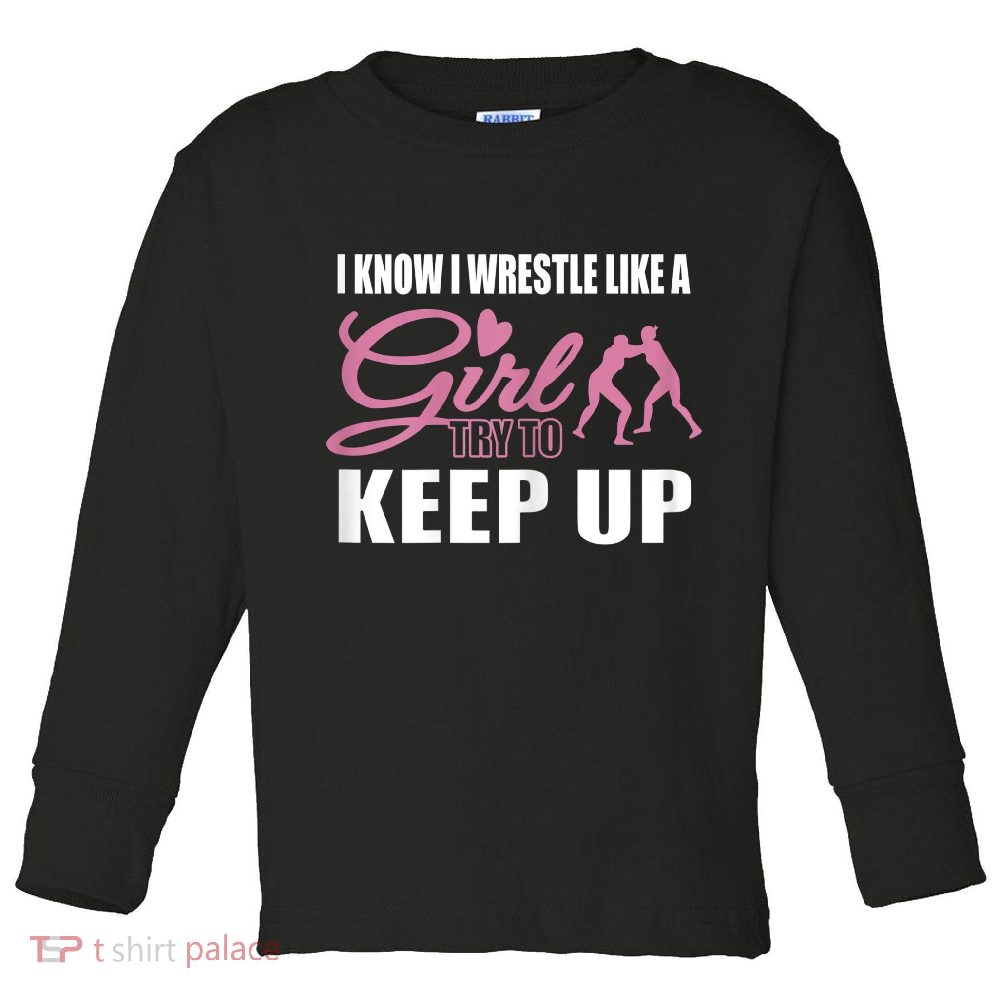 Girls Wrestling Toddler Long Sleeve Shirt