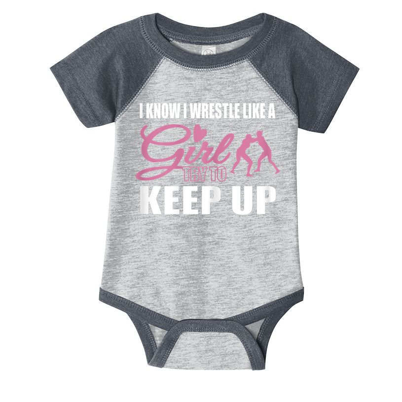 Girls Wrestling Infant Baby Jersey Bodysuit