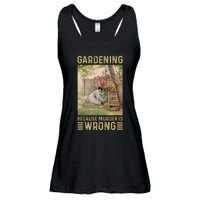 Gardener Women Gardening Because Murder Is Wrong Ladies Essential Flowy Tank