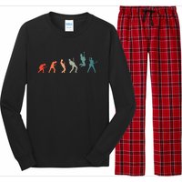 Guitarist With Guitar Evolution Long Sleeve Pajama Set