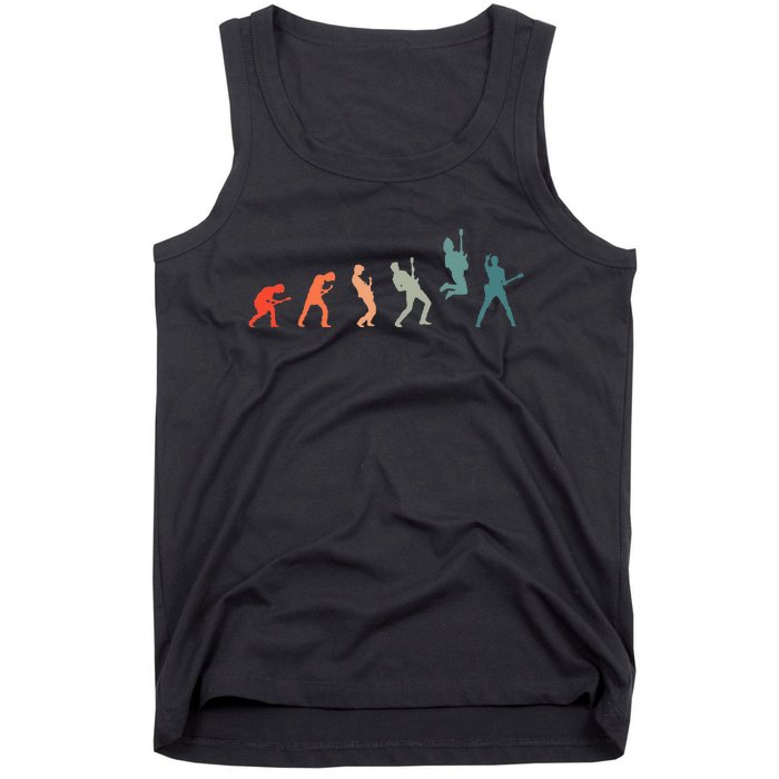 Guitarist With Guitar Evolution Tank Top