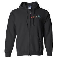 Guitarist With Guitar Evolution Full Zip Hoodie