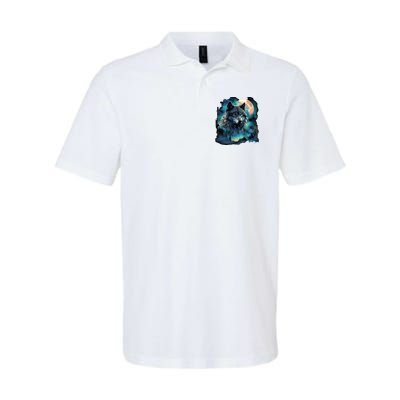 Grey Wolf Hunting Grounds Icy Moon Forest Galaxy Polo