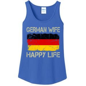 Ger Wife Happy Life Gery Flag Funny Husband Funny Gift Ladies Essential Tank