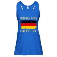 Ger Wife Happy Life Gery Flag Funny Husband Funny Gift Ladies Essential Flowy Tank