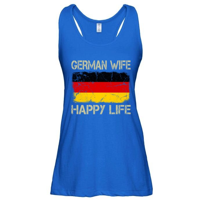 Ger Wife Happy Life Gery Flag Funny Husband Funny Gift Ladies Essential Flowy Tank