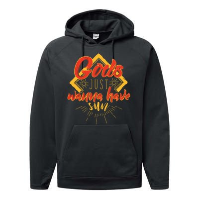 Gods Wanna Have Sun Performance Fleece Hoodie