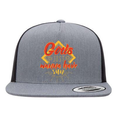 Gods Wanna Have Sun Flat Bill Trucker Hat