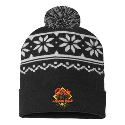 Gods Wanna Have Sun USA-Made Snowflake Beanie