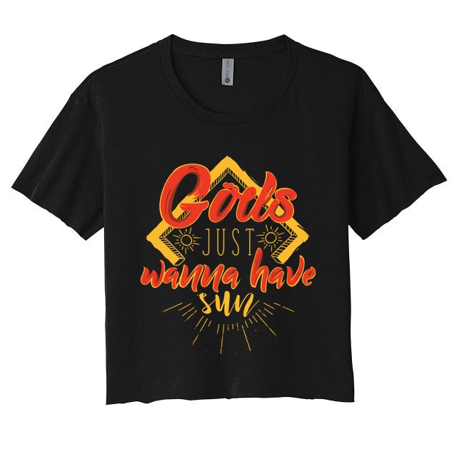 Gods Wanna Have Sun Crop Top