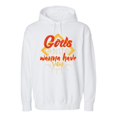 Gods Wanna Have Sun Garment-Dyed Fleece Hoodie