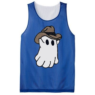 Ghost Western Halloween Ghost Cow Funny Cool Gift Mesh Reversible Basketball Jersey Tank