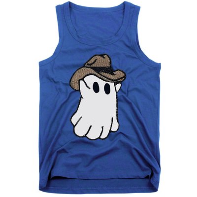 Ghost Western Halloween Ghost Cow Funny Cool Gift Tank Top