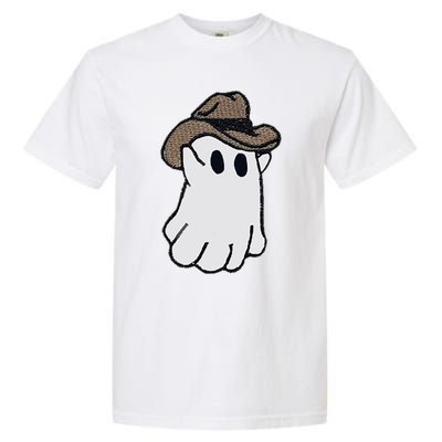 Ghost Western Halloween Ghost Cow Funny Cool Gift Garment-Dyed Heavyweight T-Shirt