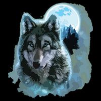 Grey Wolf Hunting Ground, Icy Moon, Forest, Galaxy Visor