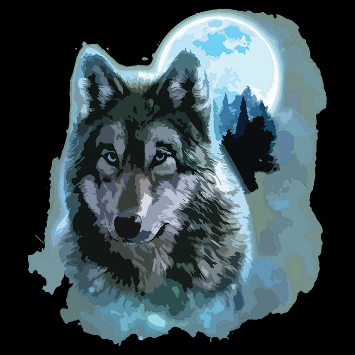 Grey Wolf Hunting Ground, Icy Moon, Forest, Galaxy Visor