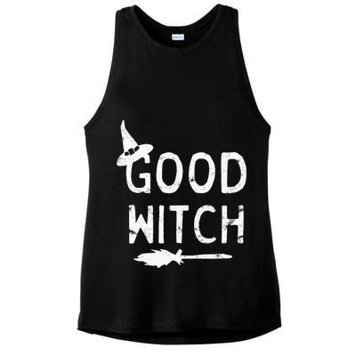 Good Witch Halloween Graphic October Ladies PosiCharge Tri-Blend Wicking Tank
