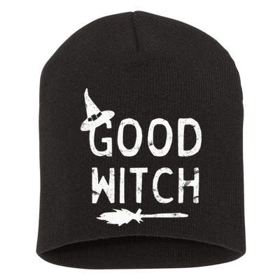 Good Witch Halloween Graphic October Short Acrylic Beanie