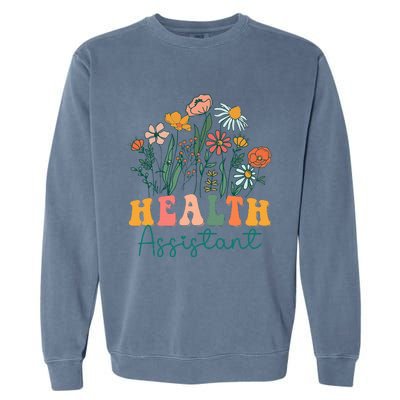 Groovy Wildflower Health Assistant Garment-Dyed Sweatshirt