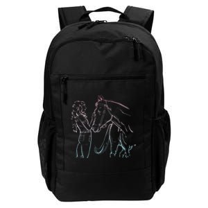 Girl With Horse For Horseback Riding Horse Daily Commute Backpack