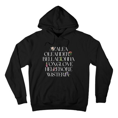 Garden Witchy Herbology Aqua Tofana Feminist Hoodie