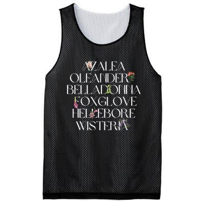 Garden Witchy Herbology Aqua Tofana Feminist Mesh Reversible Basketball Jersey Tank