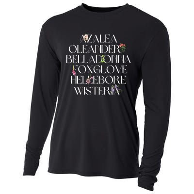 Garden Witchy Herbology Aqua Tofana Feminist Cooling Performance Long Sleeve Crew