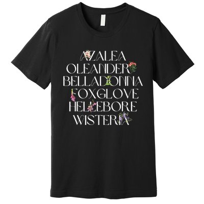 Garden Witchy Herbology Aqua Tofana Feminist Premium T-Shirt