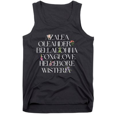 Garden Witchy Herbology Aqua Tofana Feminist Tank Top