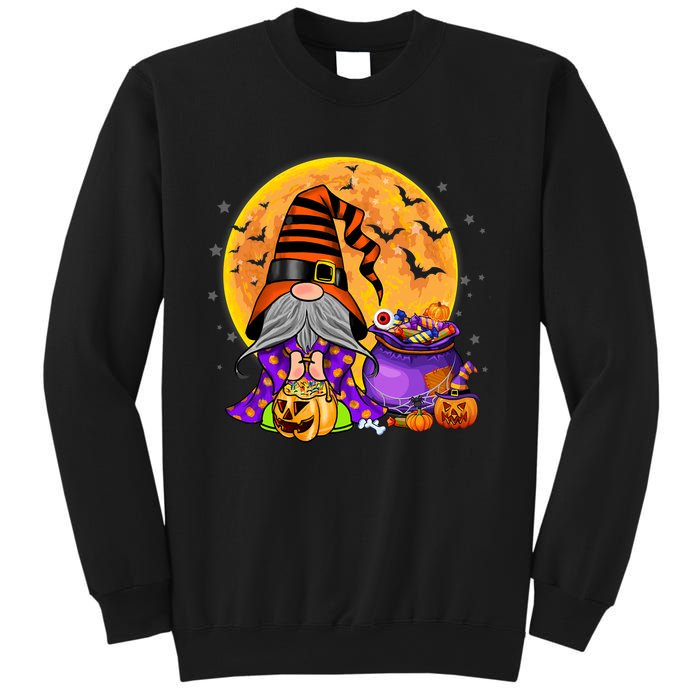 Gnome Witch Halloween Costume Pumpkin Autumn Fall Holiday Sweatshirt