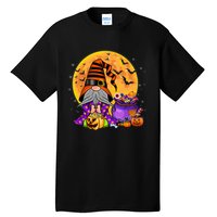 Gnome Witch Halloween Costume Pumpkin Autumn Fall Holiday Tall T-Shirt