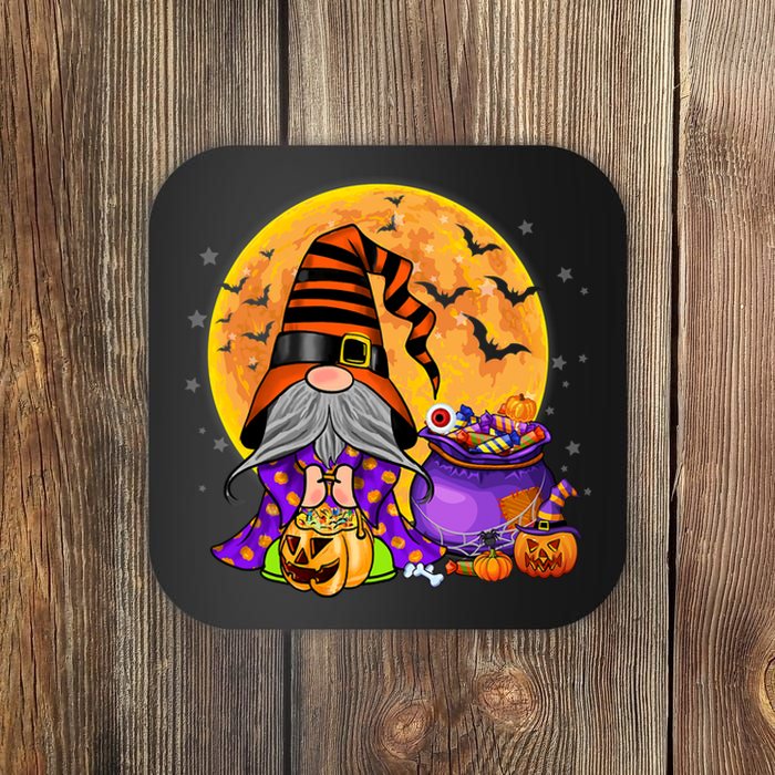 Gnome Witch Halloween Costume Pumpkin Autumn Fall Holiday Coaster