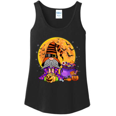 Gnome Witch Halloween Costume Pumpkin Autumn Fall Holiday Ladies Essential Tank