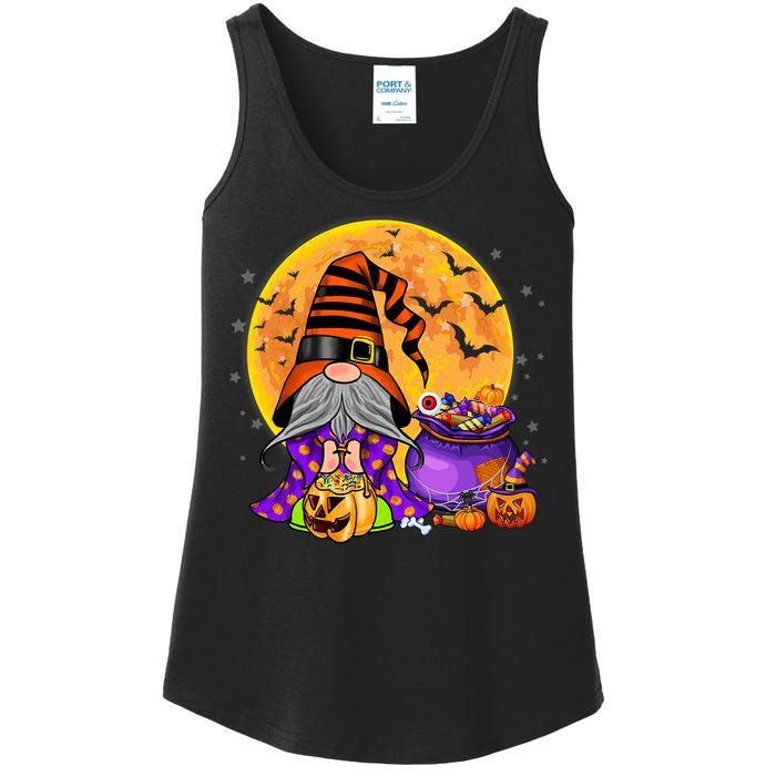 Gnome Witch Halloween Costume Pumpkin Autumn Fall Holiday Ladies Essential Tank