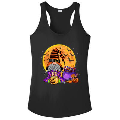 Gnome Witch Halloween Costume Pumpkin Autumn Fall Holiday Ladies PosiCharge Competitor Racerback Tank