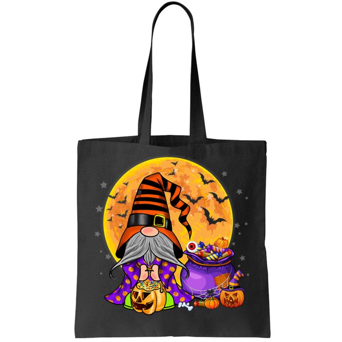 Gnome Witch Halloween Costume Pumpkin Autumn Fall Holiday Tote Bag