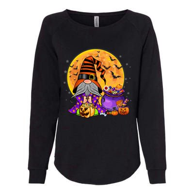 Gnome Witch Halloween Costume Pumpkin Autumn Fall Holiday Womens California Wash Sweatshirt