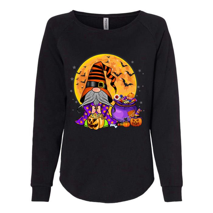 Gnome Witch Halloween Costume Pumpkin Autumn Fall Holiday Womens California Wash Sweatshirt