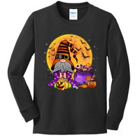 Gnome Witch Halloween Costume Pumpkin Autumn Fall Holiday Kids Long Sleeve Shirt