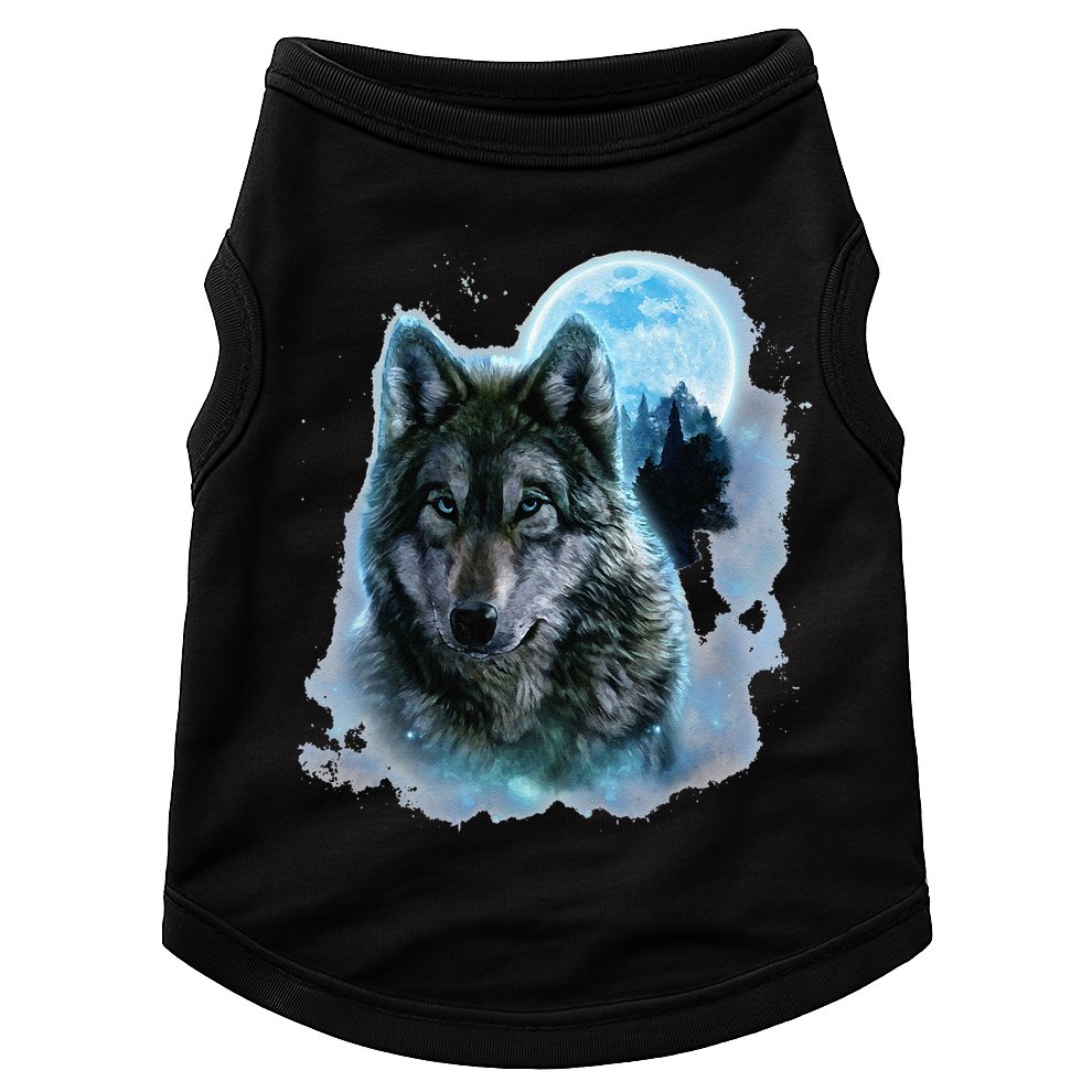 Grey Wolf Hunting Ground Icy Moon Forest Galaxy Doggie Tank