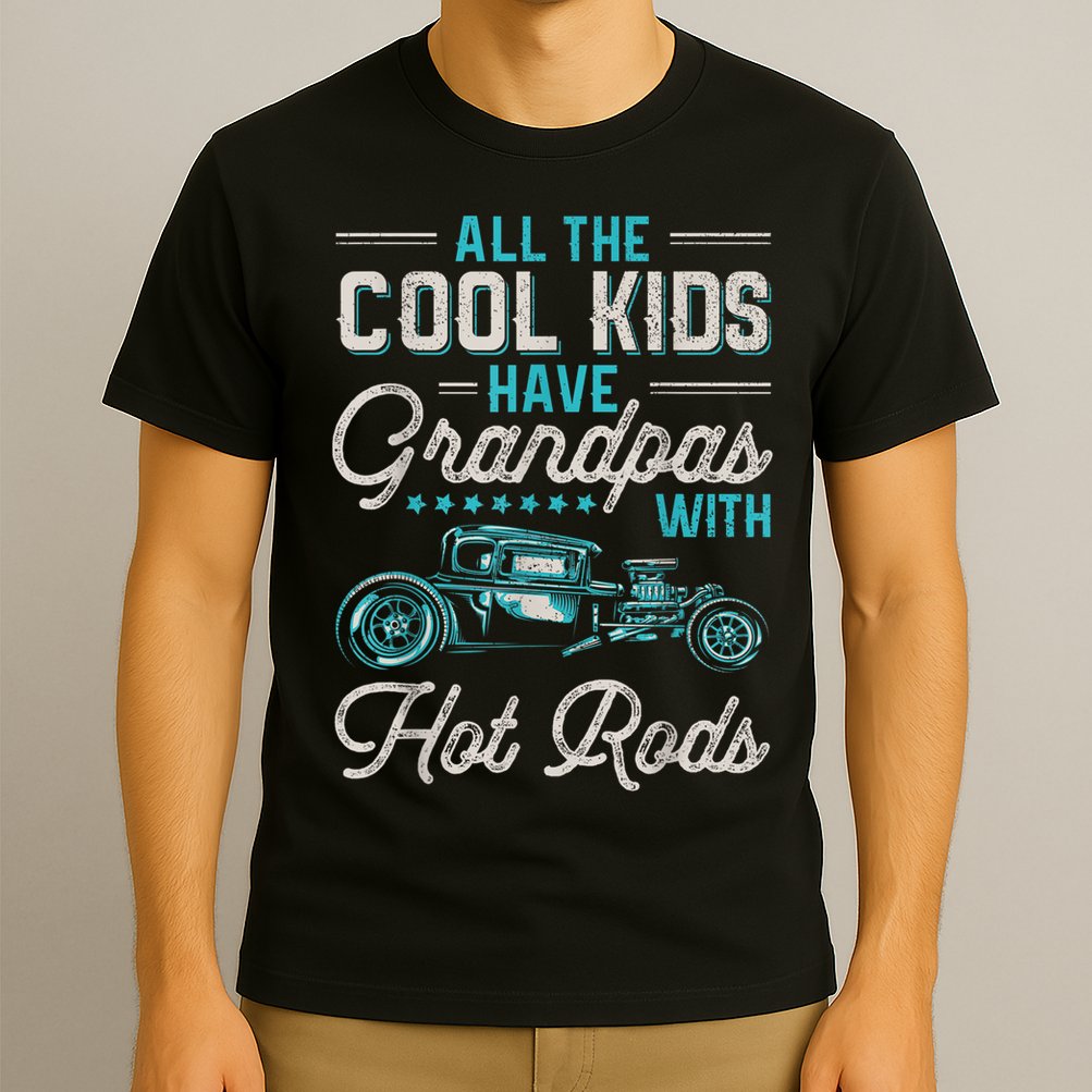 Grandpas With Hot Rods Funny Vintage Hotrod Classic Car T-Shirt