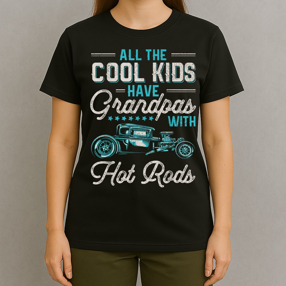 Grandpas With Hot Rods Funny Vintage Hotrod Classic Car T-Shirt