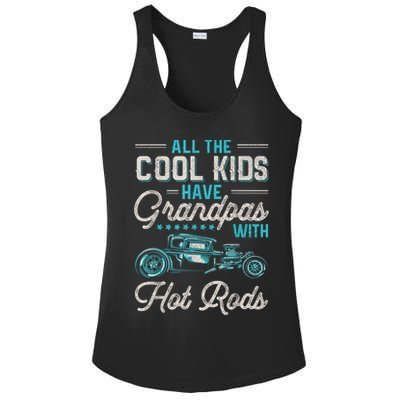 Grandpas With Hot Rods Funny Vintage Hotrod Classic Car Ladies PosiCharge Competitor Racerback Tank