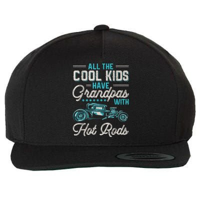 Grandpas With Hot Rods Funny Vintage Hotrod Classic Car Wool Snapback Cap