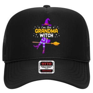 Grandma Witch Halloween Family Costume Set High Crown Mesh Back Trucker Hat