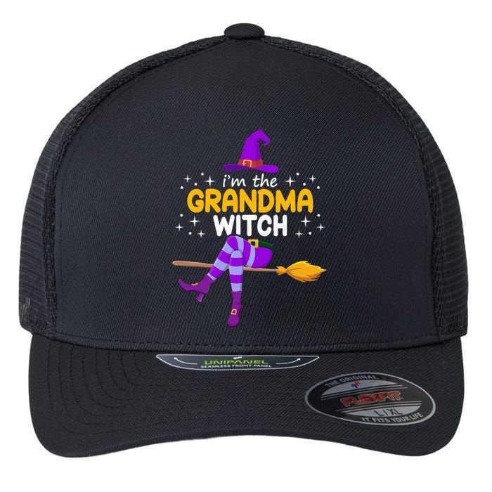 Grandma Witch Halloween Family Costume Set Flexfit Unipanel Trucker Cap