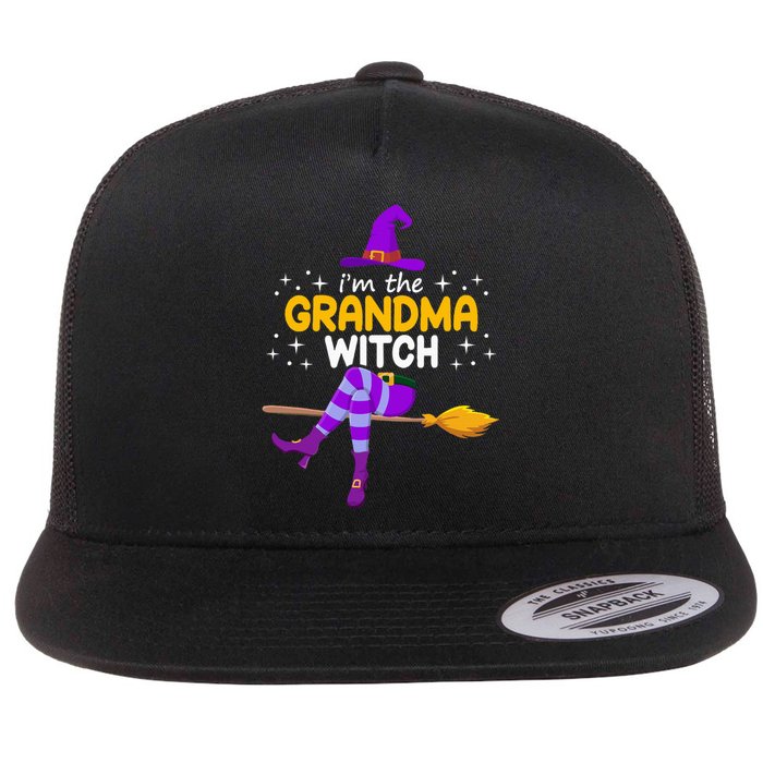 Grandma Witch Halloween Family Costume Set Flat Bill Trucker Hat